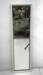 Wall Mirror With White Painted Frame'