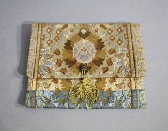 Vintage Cross-Stich Embroidery Clutch
