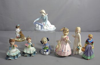 A Curated Collection Of Porcelain Figurines
