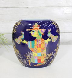 Rosenthal Studio Line Bjorn Wiinblad 1001 Nights Vase  Porcelain Art Vase 9' X 8'