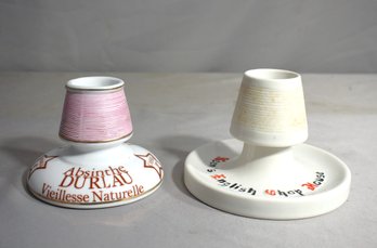 Vtg Keen's English Chop House & PYROGNE Durlau En Porcelaine -match Holder Striker