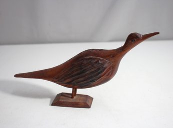 'Hand-Carved Wooden Bird Sculpture With Intricate Detail - 5' X 10'