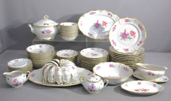 Complete 12-Person Dining Set From Bavaria, Germany U.S. Zone-(92pcs)