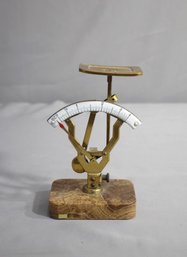 Antique German Brass And Marble Postal Scale