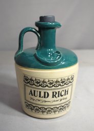 Vintage Ceramic Auld Rich Old Whisky Jug