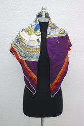 Vintage 1980s Gucci Silk Zodiac Scarf