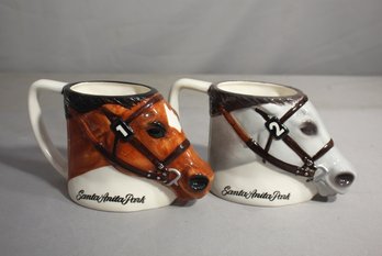 Santa Anita Park Racetrack Horse Head Shaped Mugs By Gary Mandel