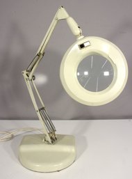 Vintage Adjustable Magnifying Task Lamp  Not Working, Likely Bulb Issue