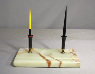 Vintage Marble Fountain Pen Holder 10'x 6'