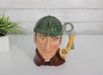 Royal Doulton The Sleuth Character Jug  Hand-Painted Toby Mug