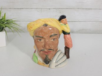 Royal Doulton Othello Shakespearean Character Mug  Hand-Painted Figural Toby Jug, 8' Tall