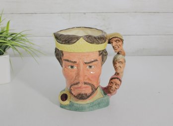 Royal Doulton Macbeth Shakespearean Character Mug  Hand-Painted Figural Toby Jug, 7' Tall