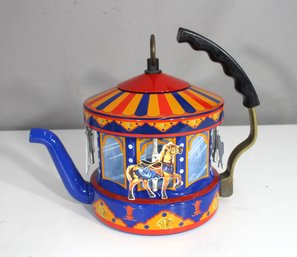 Vintage MKI Kamenstein World Of Motion Carousel Teapot  Circus-Themed Tea Kettle