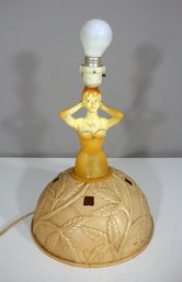 Vintage 1950's Plastic Boudoir Victorian Lady- Working Condition