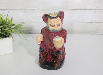 Royal Doulton Sir John Falstaff Character Jug  Hand-Painted Figural Toby, 8.5' Tall