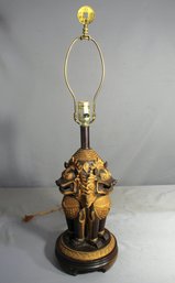 Figure Statue Sculpture Asian Thai Singha Temple Lions Lamp