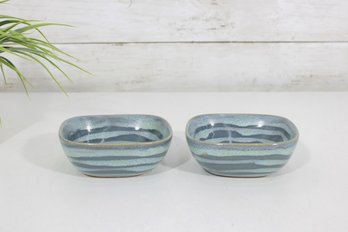 2 Glidden Pottery Fong Chow High Tide Cereal Bowl-1.5' X 4.5'