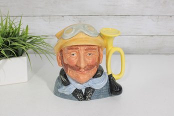 Royal Doulton Veteran Motorist Character Jug  Hand-Painted Toby Mug