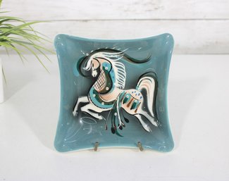 Vintage Sascha Brastoff MCM 'Star Steed' Horse Dish/ashtray 6'