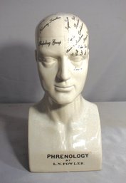 Medium Ceramic Phrenology Head  17'h