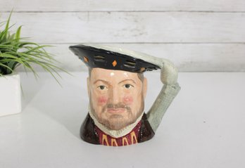 Royal Doulton Henry VIII Character Mug  Hand-Painted Figural Toby Jug, 6.5' Tall