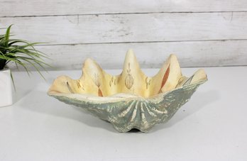 Signed Sascha Brastoff  Shell 11.5' X 8'