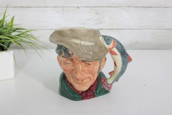 Royal Doulton The Poacher Character Mug  Hand-Painted Figural Toby Jug, 6.5' Tall