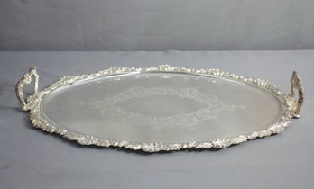 Vintage James Dixon & Sons Oval Two Handle Tray