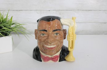 Royal Doulton Louis Armstrong Character Jug  Celebrity Collection  7.5' Toby Mug