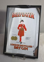 BEEFEATER DRY GIN Picture Mirror Advertising Tray -(16.5'  11.5')