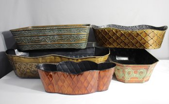 Group Lot Of Decorative Planters