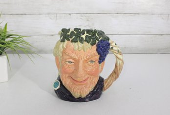 Royal Doulton Bacchus Character Jug D6499  7' Toby Mug  Made In England