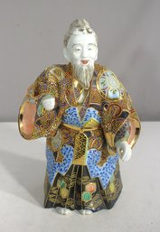 Antique 12 Japanese Satsuma Porcelain Figurine  Hand-Painted & Gilded
