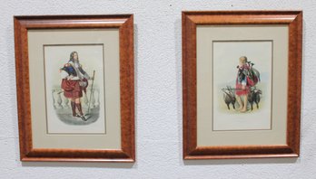 Pair Robert Ronald  Grant & Robertson' The Clans Of The Scottish Highlands  Color Lithographs, 23' X 18.5'