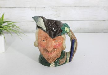 Royal Doulton Robin Hood Character Jug  7' Toby Mug  Made In England