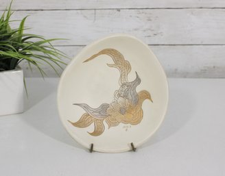Sascha Brastoff Unique Beautiful Signed Plate 6.5'