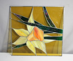 15' X 15' Stained Glass Daffodil Panel
