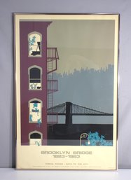 'Brooklyn Bridge Centennial Poster By Jan V. Roy (1983)'