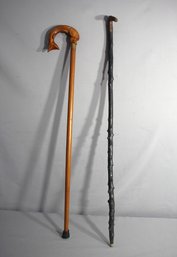 The Mariner's Stride: Carved Fish And  Wooden  Walking Canes