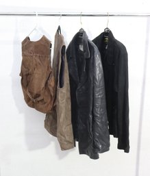 Rack A-Leather & Suede Jacket Lot  Mens & Womens  John Bee, Trovas, Bravos & More