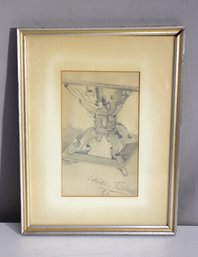 'Architectural Sketch 'Sakristi-Friedrichstad' Signed And Dated (1886)'