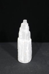 6.5' Natural Selenite Tower Crystal Lamp Style Carved Mineral Specimen
