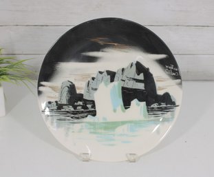 Vintage Alaska Matthew Adams Pottery Plate - Signed-11.5'