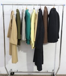 Rack B-Mixed Lot Of Ladies Suits, Jackets & Coats  Assorted Styles & Colors