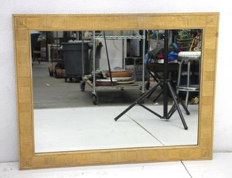 'Vintage Rectangular Mirror With Textured Gold Frame'-46' X 47'