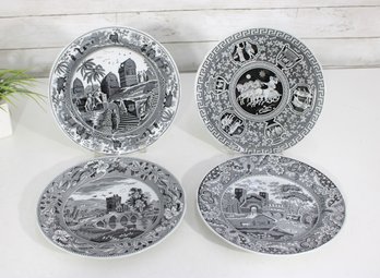 Set Of 4 Spode Archive Collection Trade Winds Plates  10' Round  England
