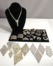 Collection Of Rhinestone Jewelry
