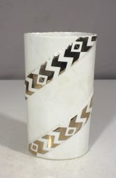 Royal Copenhagen Zenit Vase By A.H. Wille  8 Tall, Elegant Geometric Design