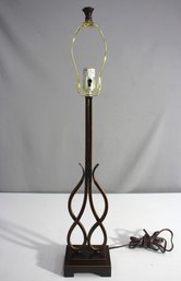 Elegant Iron Scroll Table Lamp