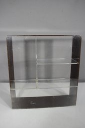 Vintage Mid-Century Modern Acrylic Wall Shelf  17.5 H X 16 W X 5.5 D